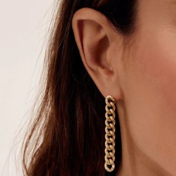 Gorjana Lou Link Drop Earrings - Picture 2 of 4